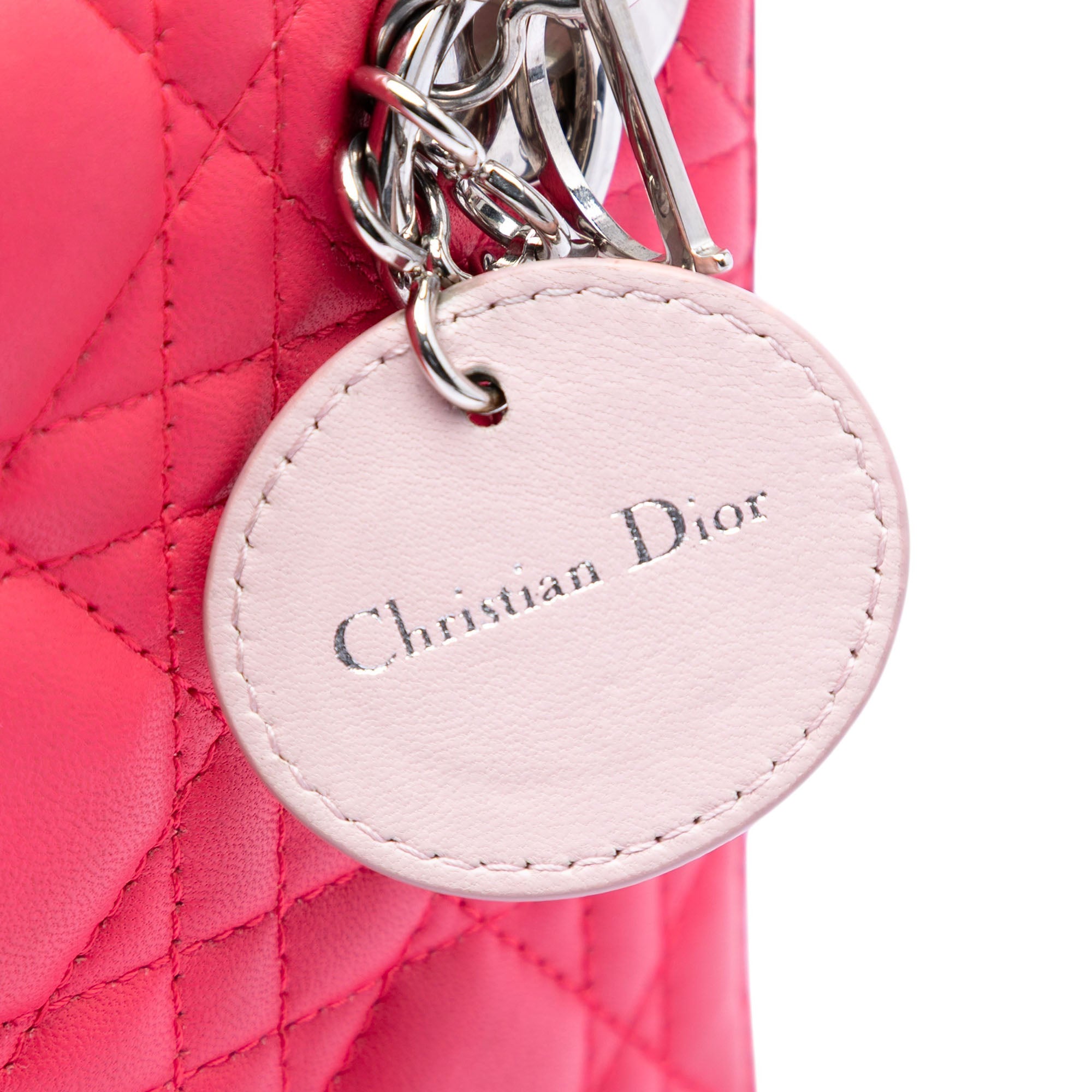 Mini Tricolor Lambskin Cannage Lady Dior - Image 5