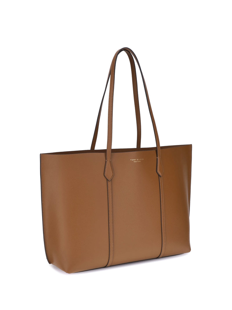 Tory Burch Perry Tote Bag — Brown Calf Leather
