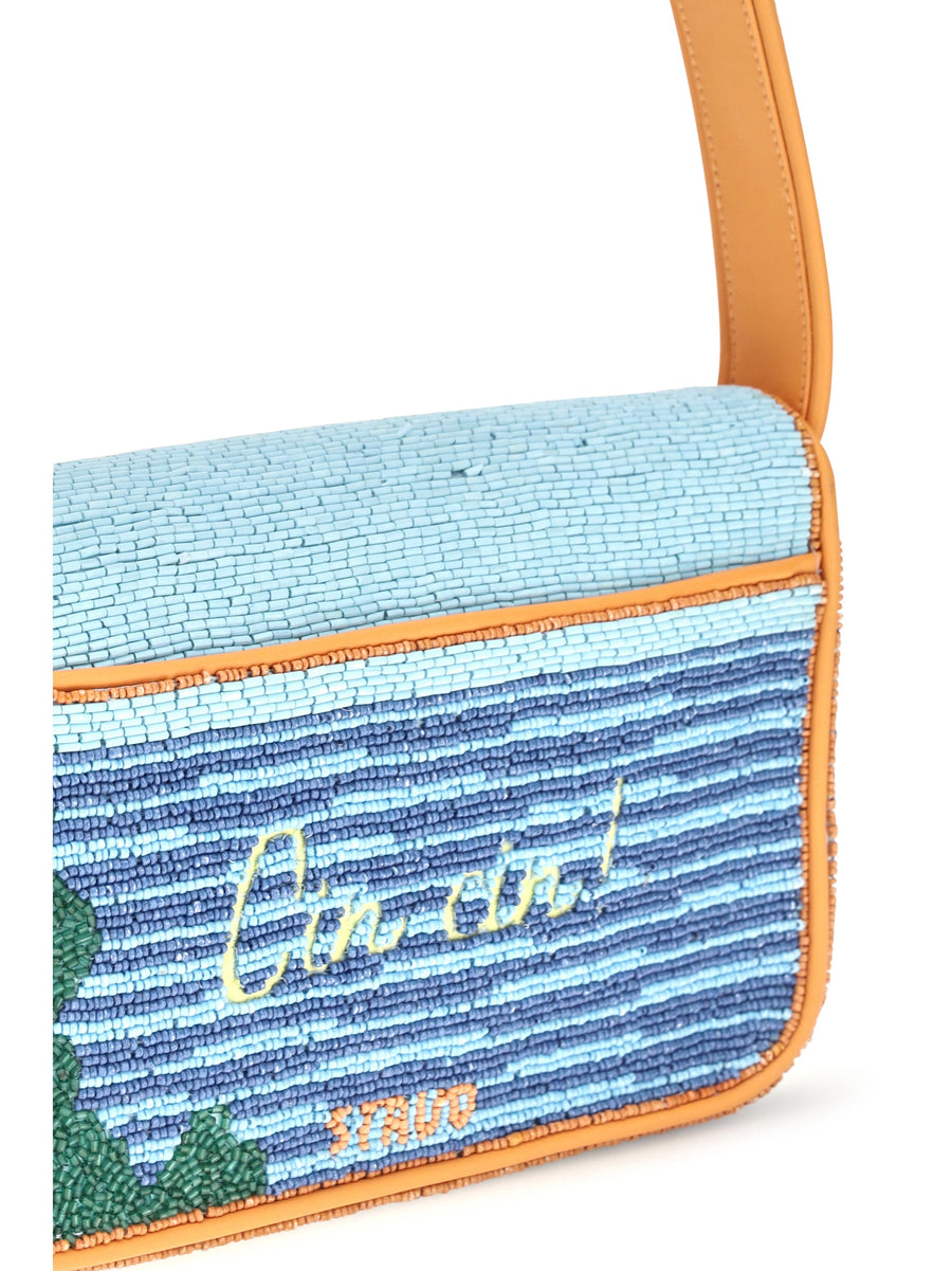 Staud Shoulder Bag — Multicolor Rayon