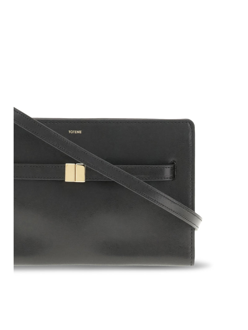 Toteme Crossbody Bag — Black Cow Leather