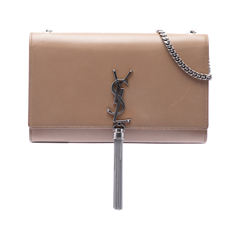 Medium Smooth Calfskin Classic Monogram Kate Tassel Crossbody