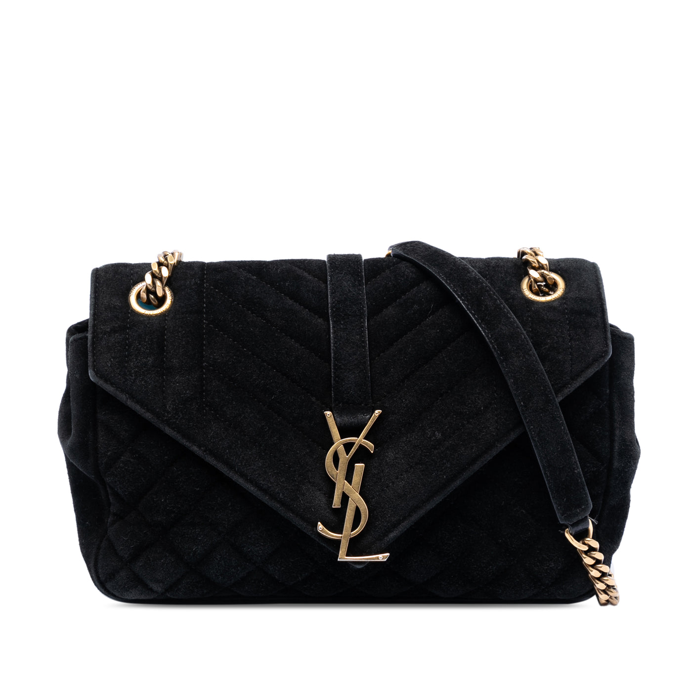 Medium Suede Triquilt Monogram College Bag - Image 1