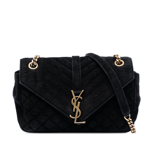 Medium Suede Triquilt Monogram College Bag - Image 1