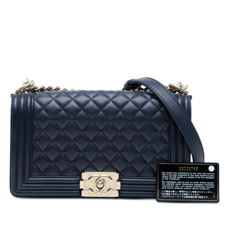 Old Medium Quilted Lambskin Boy Flap - Image 8