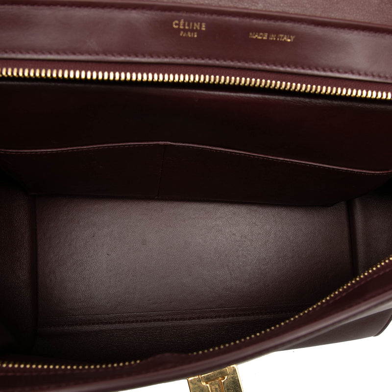 Small Tricolor Leather Trapeze Satchel - Image 4