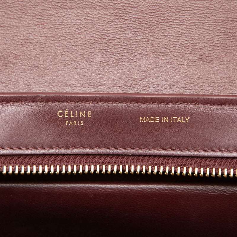 Small Tricolor Leather Trapeze Satchel - Image 5