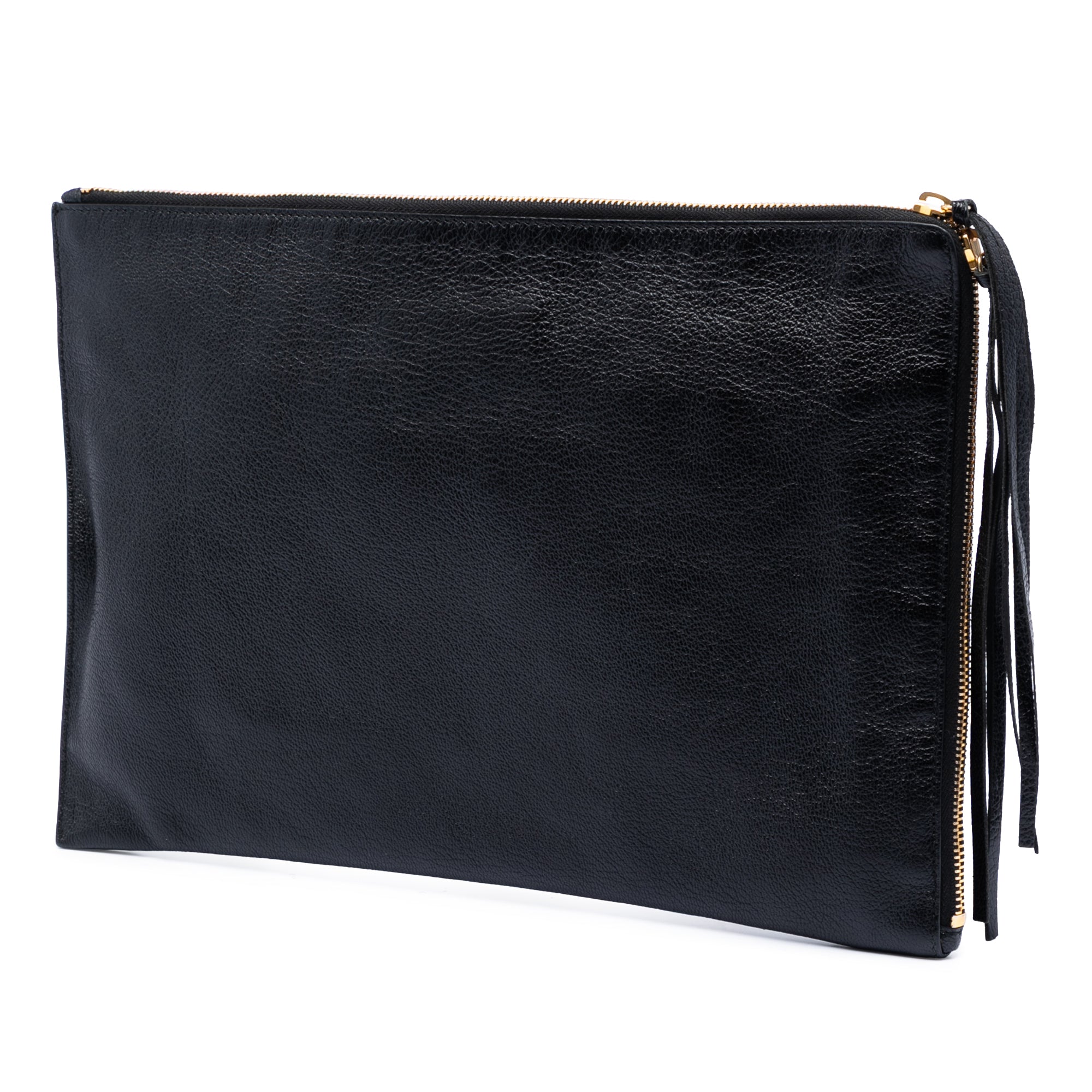 Goatskin Motocross Classic Metallic Edge Clutch - Image 2