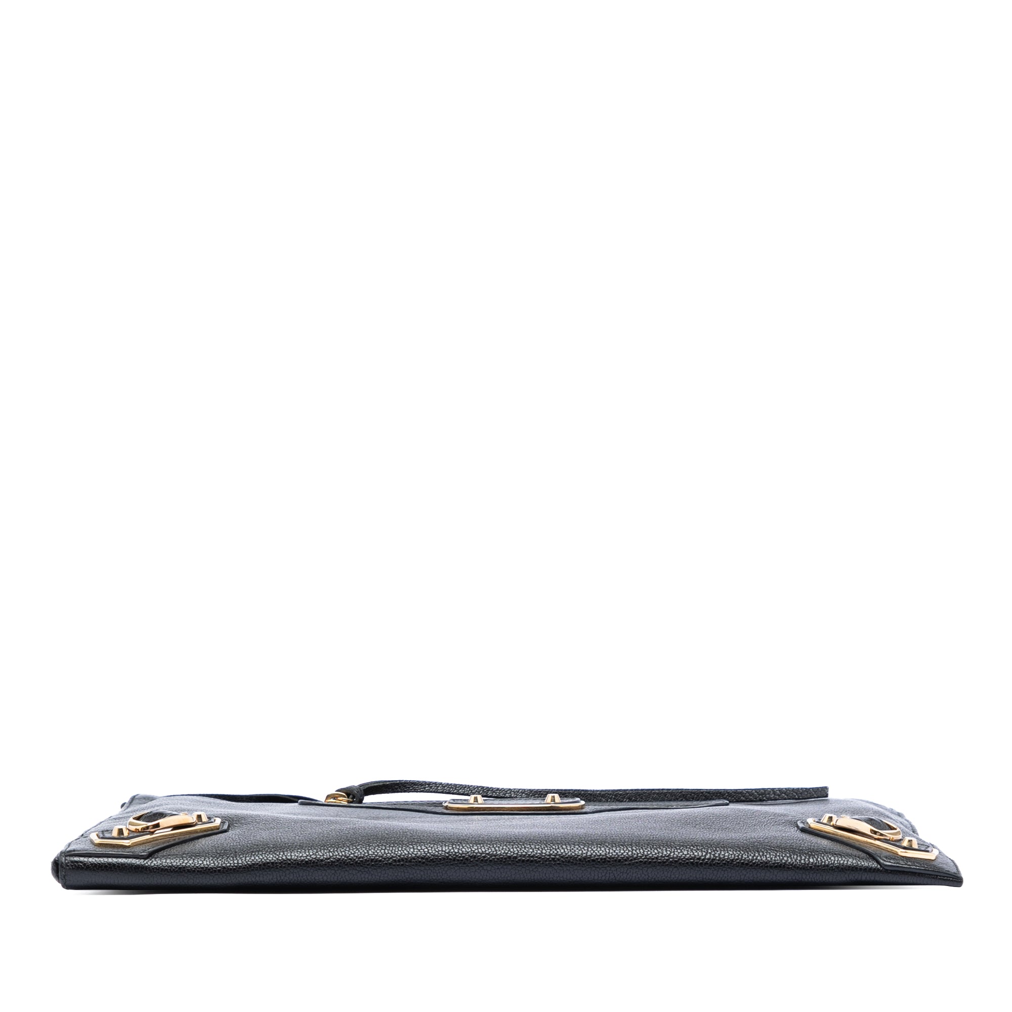 Goatskin Motocross Classic Metallic Edge Clutch - Image 3