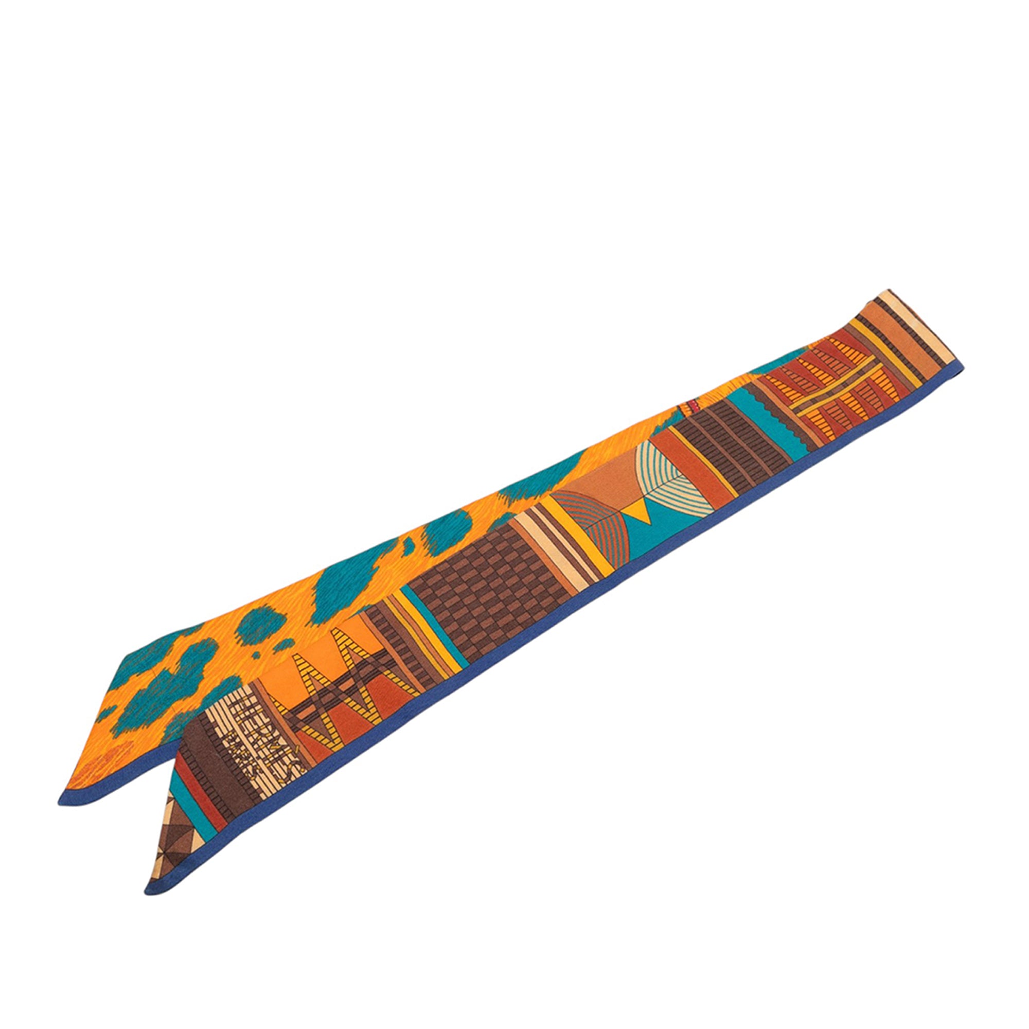 Pelages et Camouflage Silk Twilly Scarf - Image 1