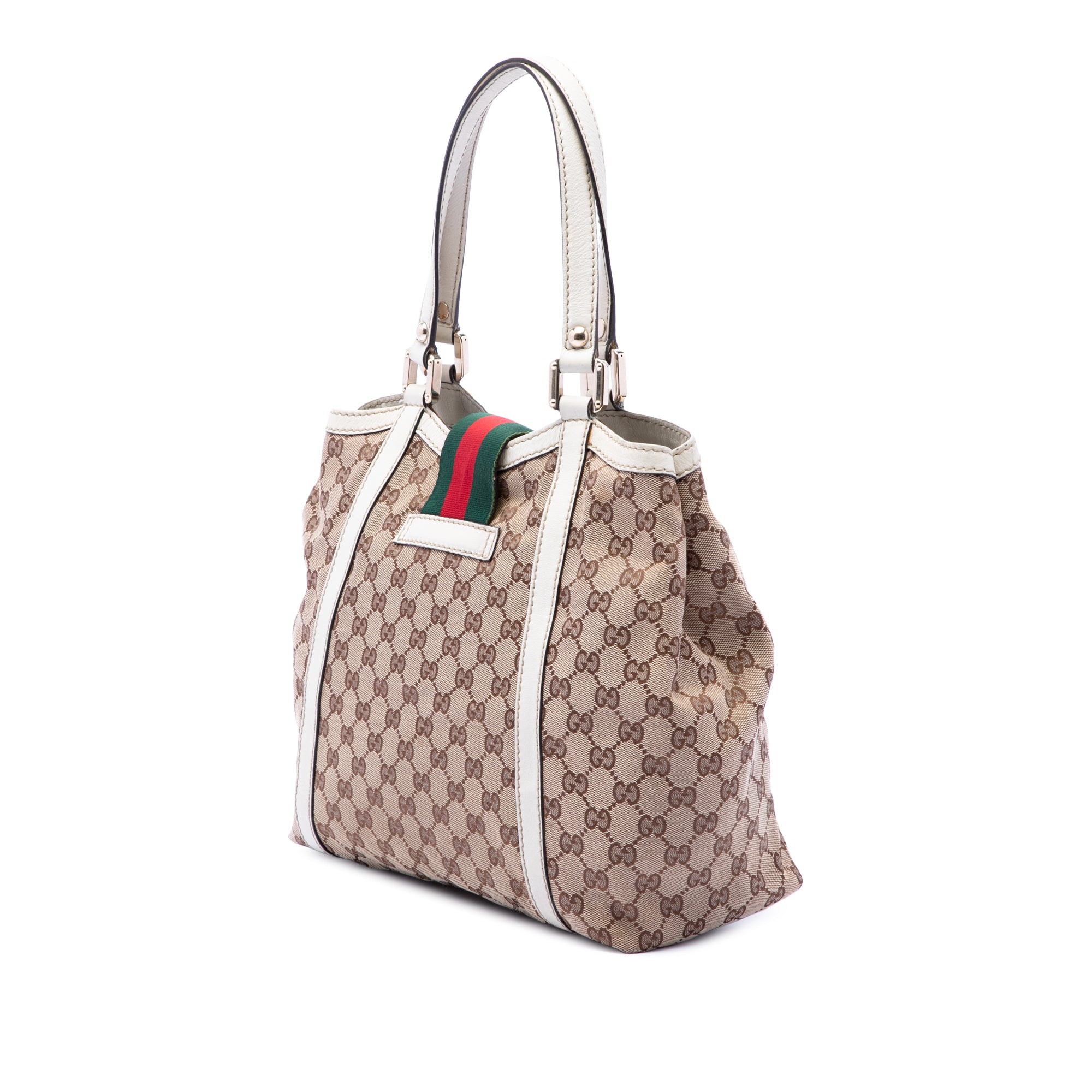 GG Canvas Web New Ladies Tote - Image 2
