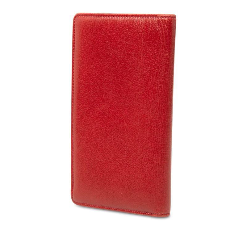 CC Camellia Embossed Leather Long Wallet - Image 2