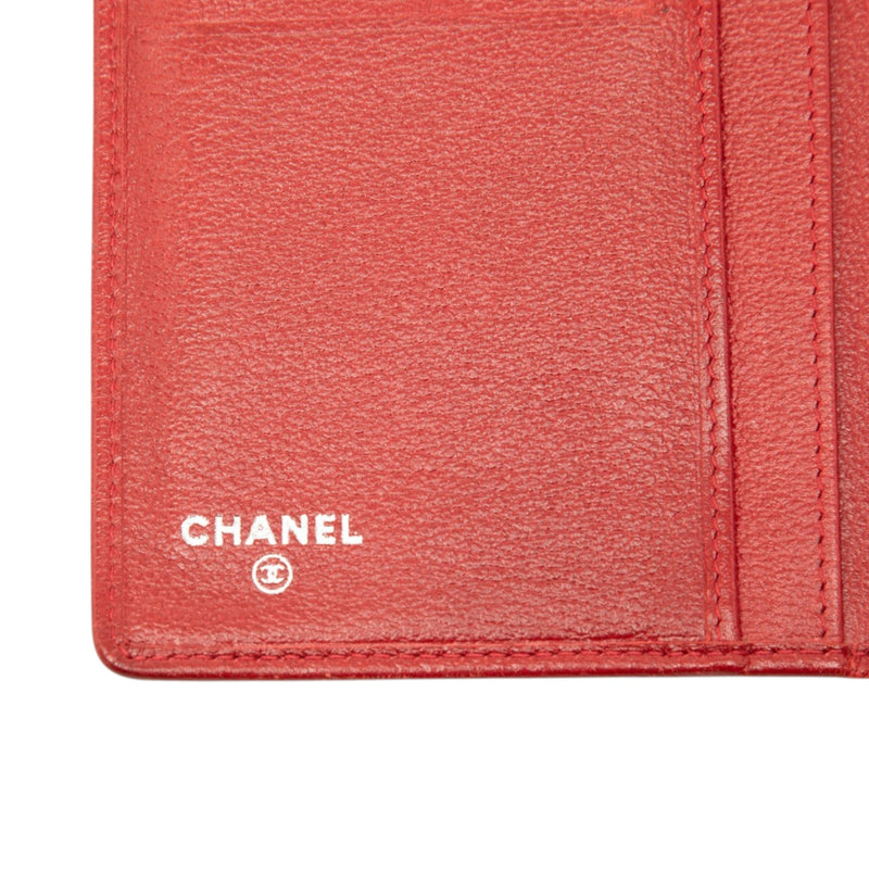 CC Camellia Embossed Leather Long Wallet - Image 6