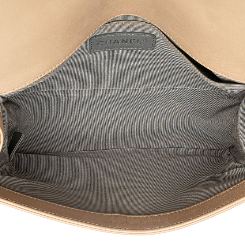 Old Medium Aged Calfskin Double Stitch Boy Flap - Image 4