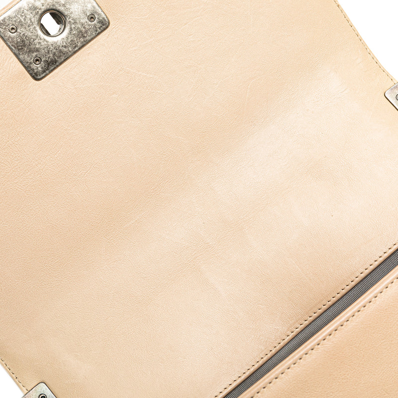 Old Medium Aged Calfskin Double Stitch Boy Flap - Image 8