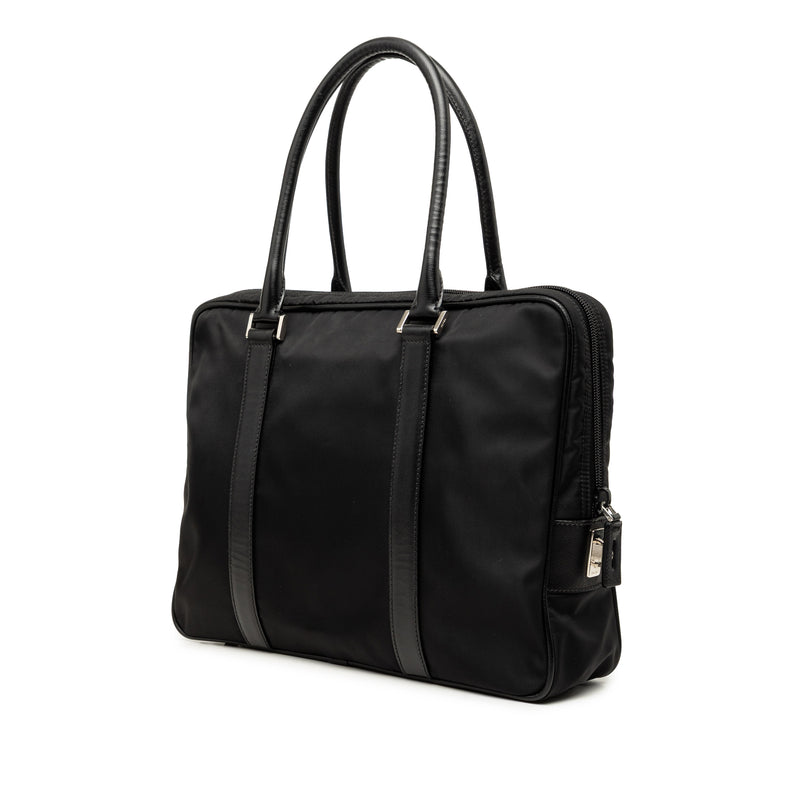Saffiano Trimmed Tessuto Business Bag - Image 2
