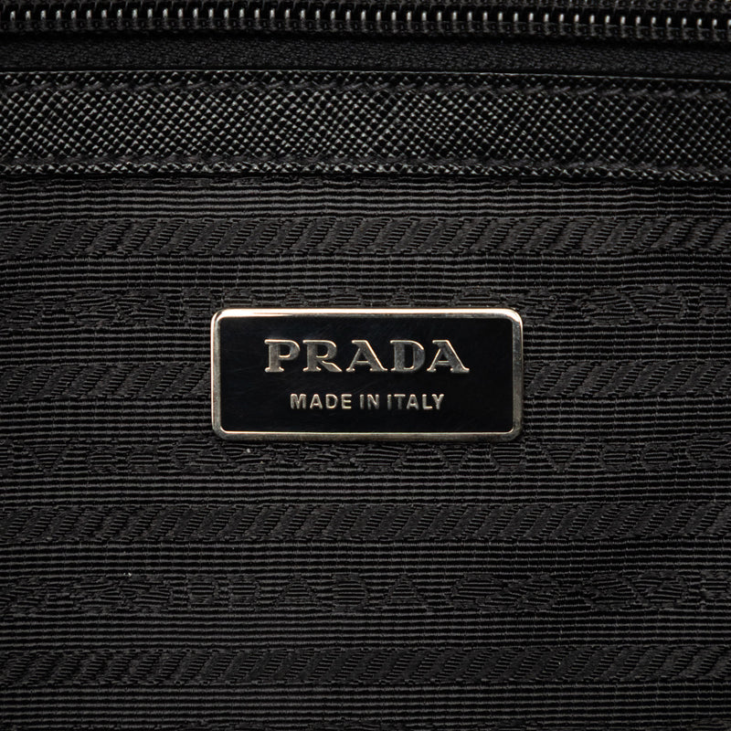 Saffiano Trimmed Tessuto Business Bag - Image 5