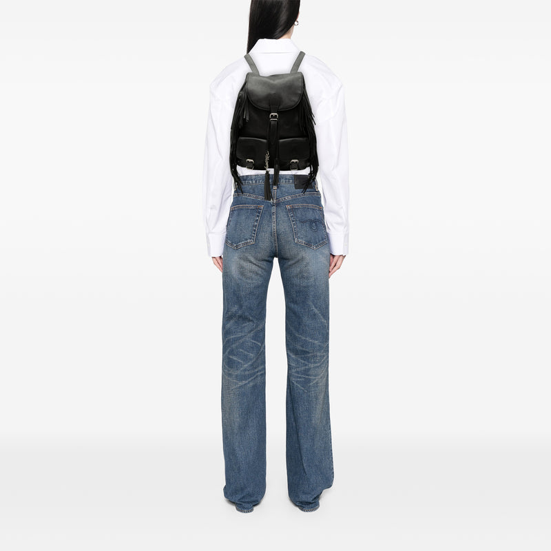 Calfskin Fringe Festival Backpack - Image 7