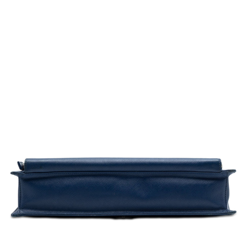 Saffiano Cuir Travel Front Zip Pocket Briefcase - Image 3