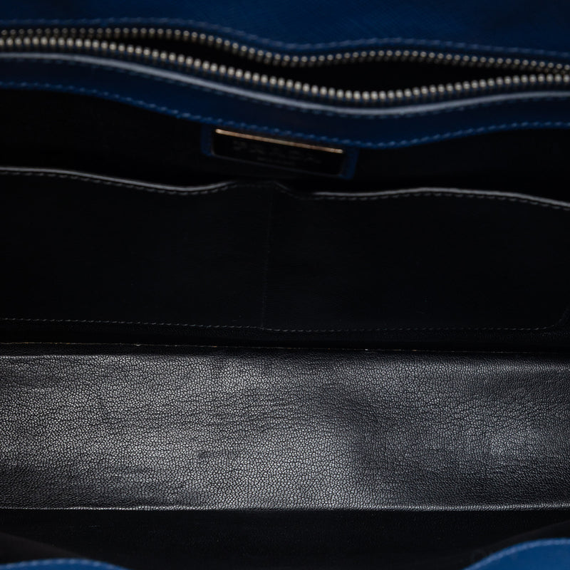 Saffiano Cuir Travel Front Zip Pocket Briefcase - Image 4