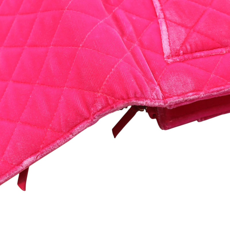 CC Quilted Velvet Wallet on Chain - Image 10