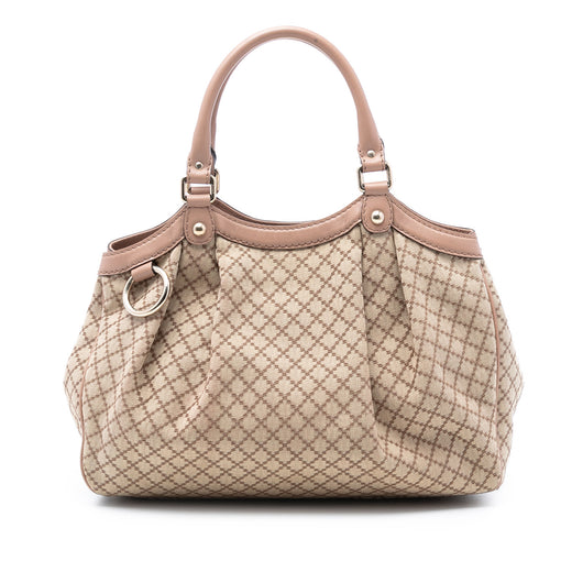 Medium Diamante Canvas Sukey Tote - Image 1