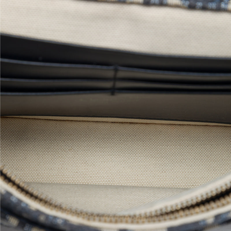 Oblique Canvas Saddle Pouch Wallet on Chain - Image 4