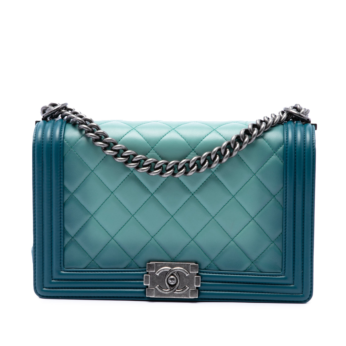 Medium Quilted Calfskin Ombre Boy Flap - Image 1