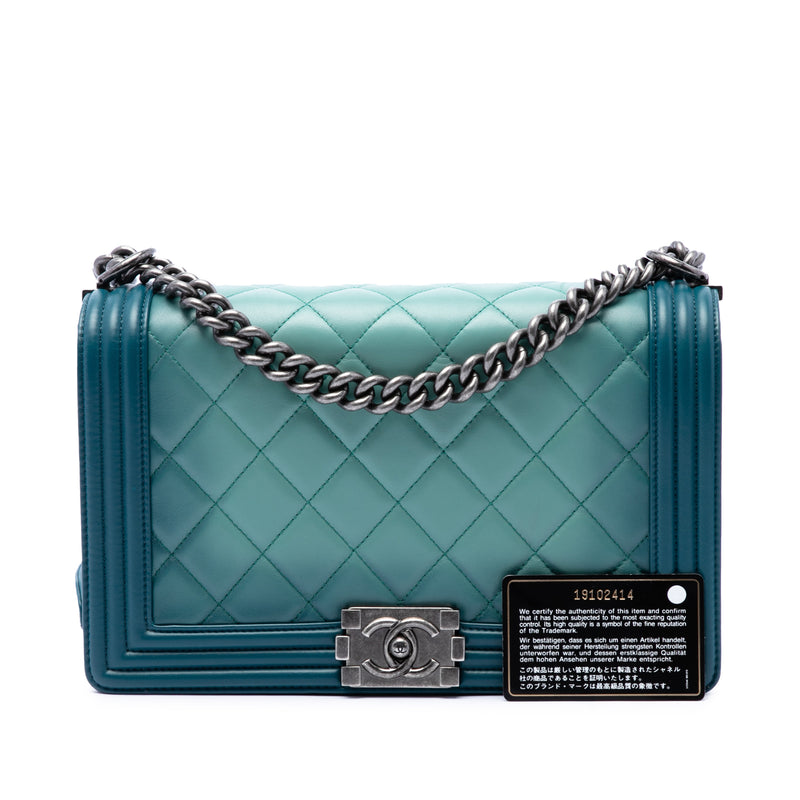 Medium Quilted Calfskin Ombre Boy Flap - Image 7