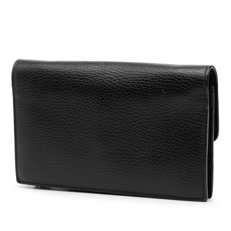 Dollar Calfskin Interlocking G Wallet on Chain - Image 2