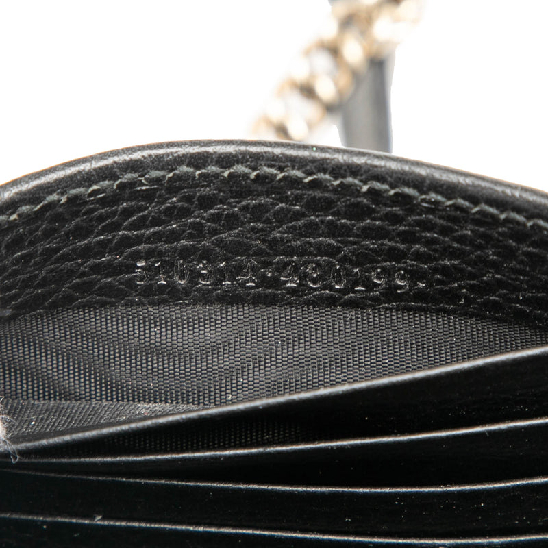 Dollar Calfskin Interlocking G Wallet on Chain - Image 6