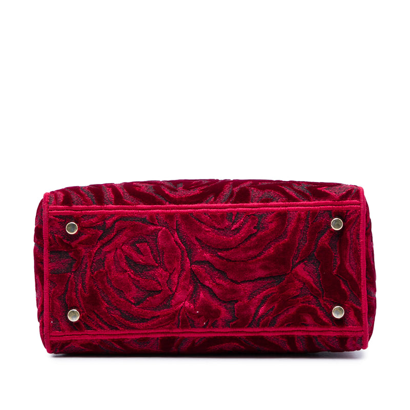 Medium Embroidered Velvet Roses Lady D Lite - Image 3