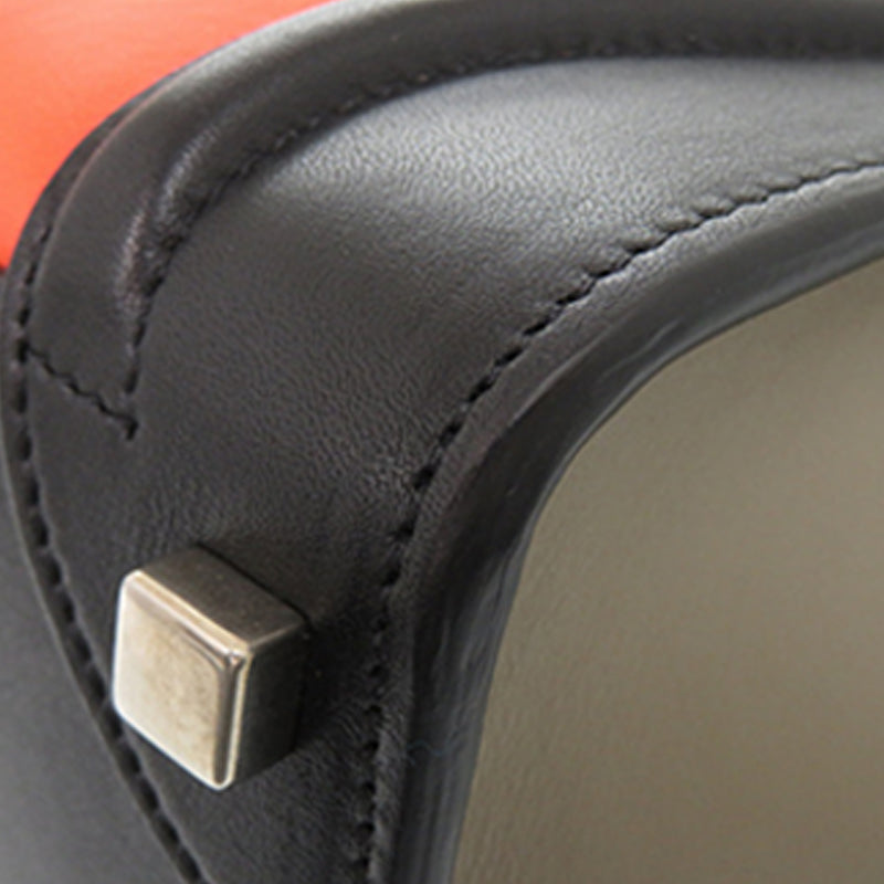 Micro Tricolor Leather Luggage Tote - Image 7