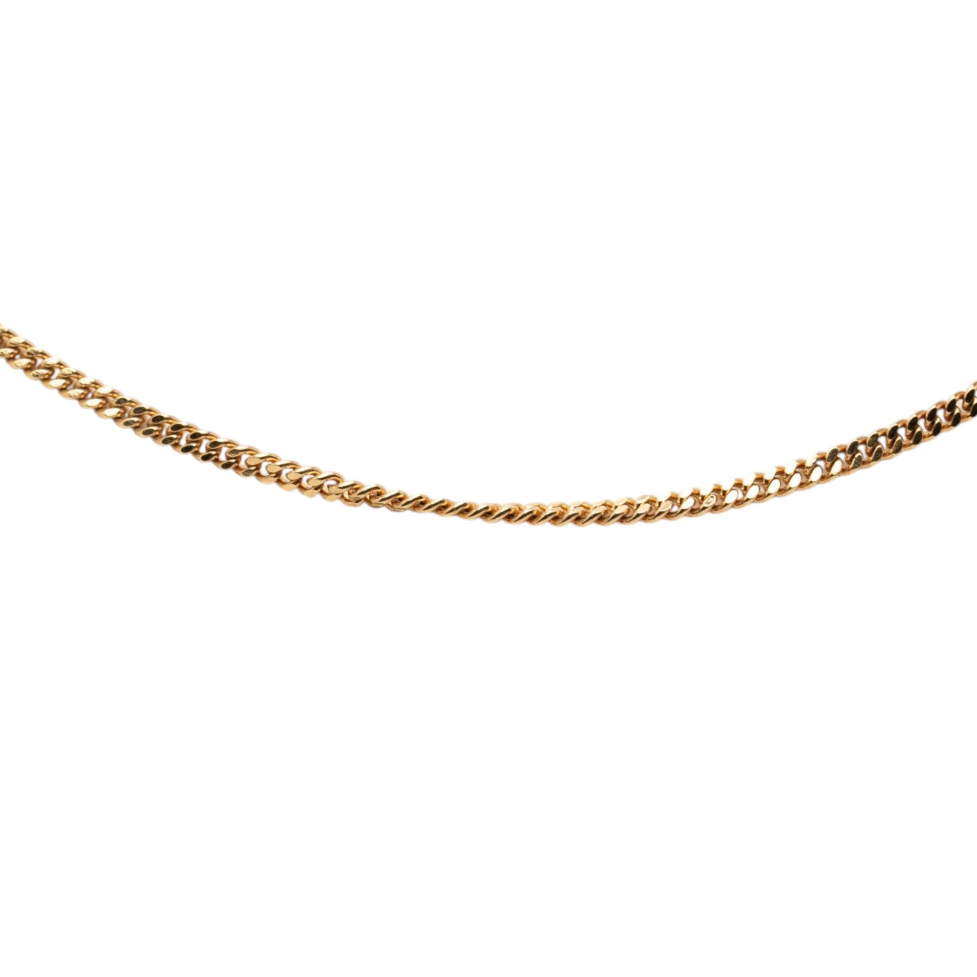 Gold Plated CD Logo Chain Necklace - Image 2