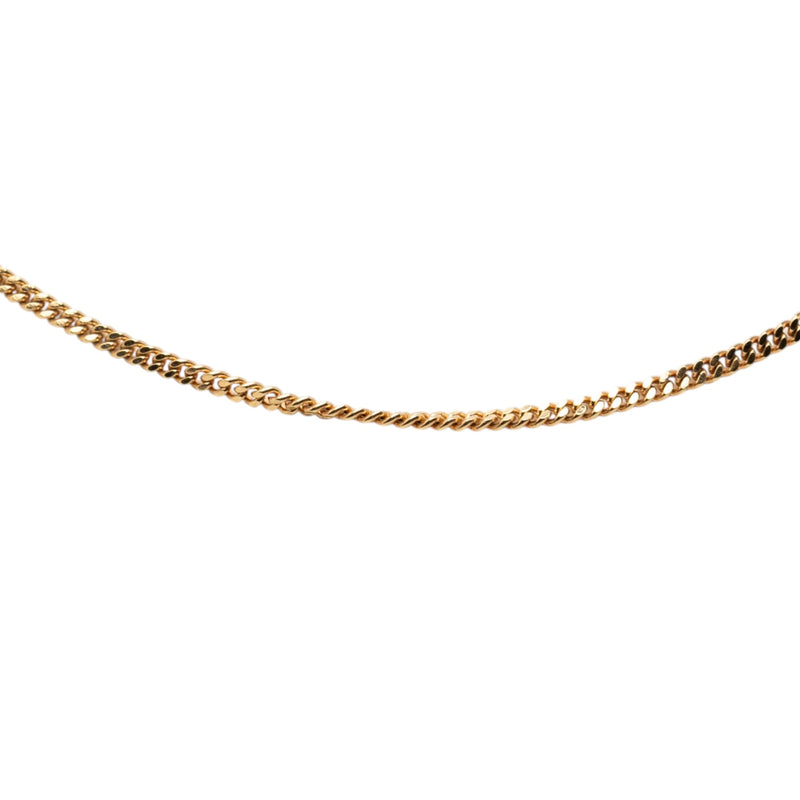 Gold Plated CD Logo Chain Necklace - Image 2