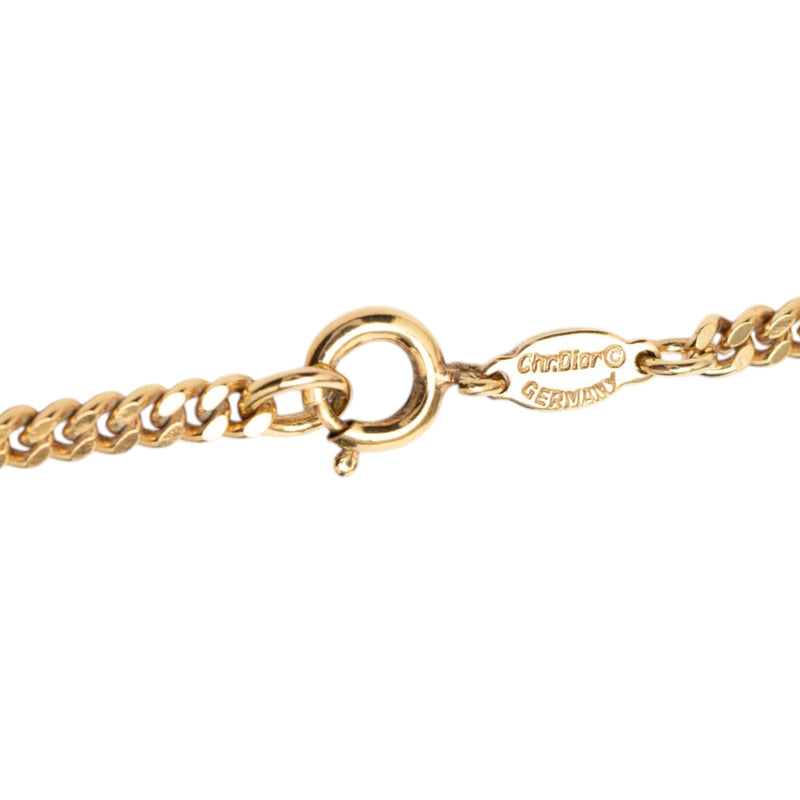 Gold Plated CD Logo Chain Necklace - Image 4