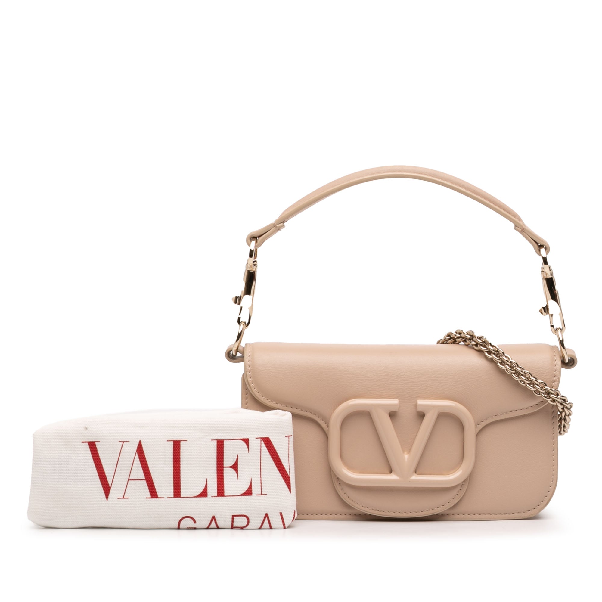 Small Calfskin VLogo Loco Satchel - Image 7