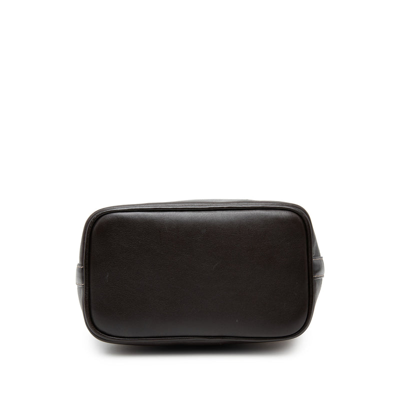 Suede Anagram Drawstring Bucket Bag - Image 3