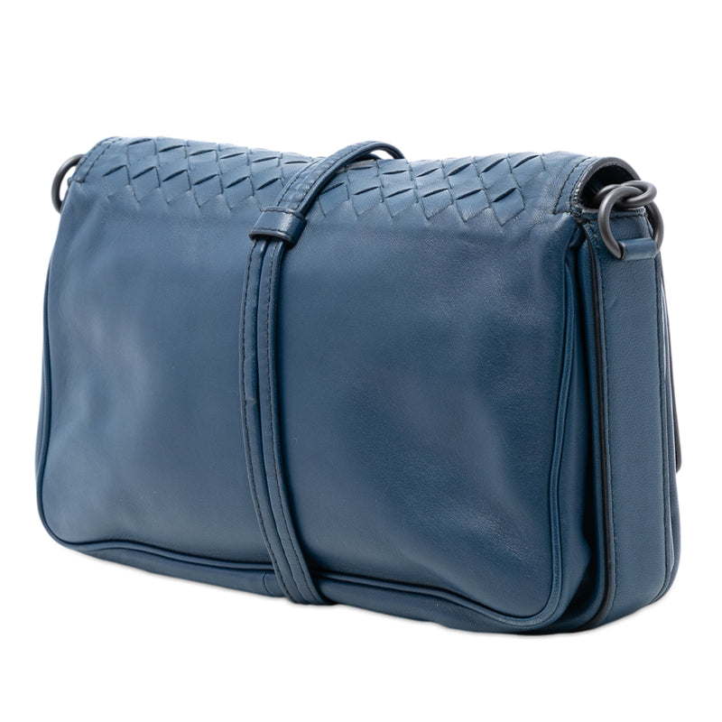 Nappa Intrecciato Double Pocket Flap Crossbody - Image 2