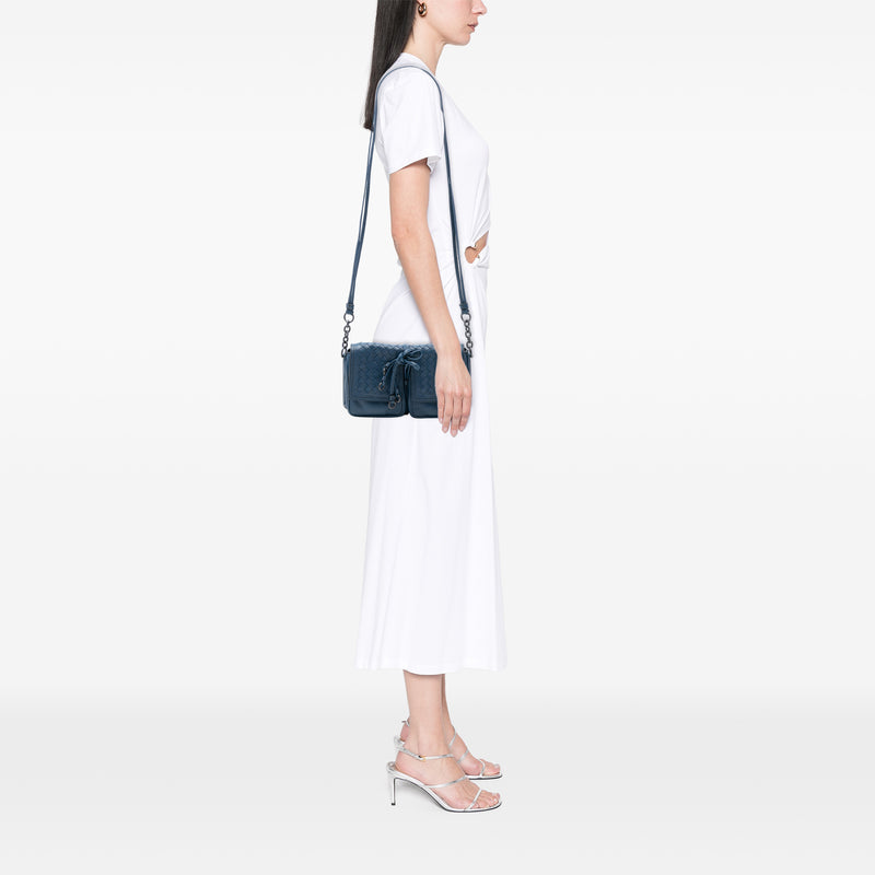 Nappa Intrecciato Double Pocket Flap Crossbody - Image 7