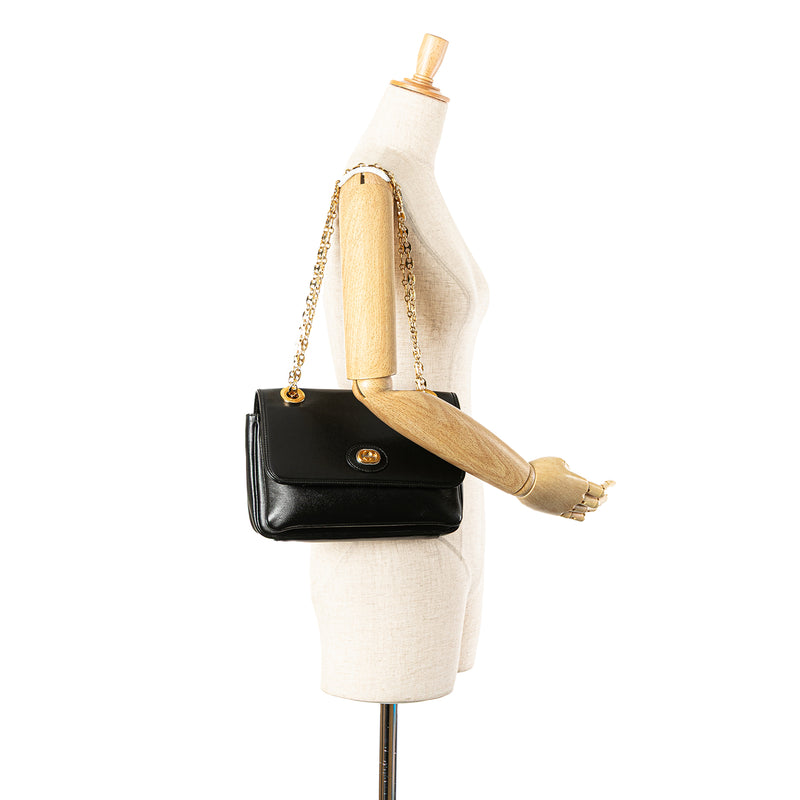 Small Leather Marina Chain Shoulder Bag - Image 14
