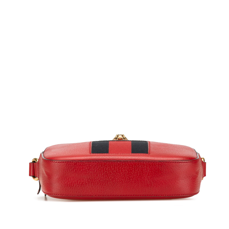 Leather Animalier Web Disco Crossbody - Image 3