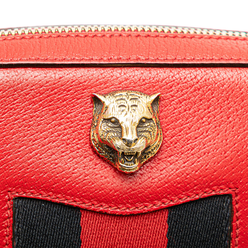 Leather Animalier Web Disco Crossbody - Image 8