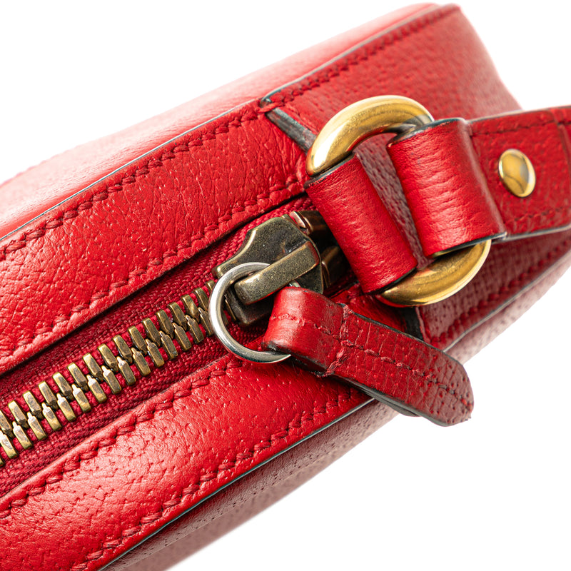 Leather Animalier Web Disco Crossbody - Image 9