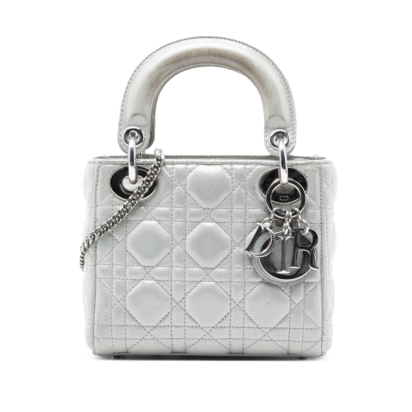 Mini Iridescent Lambskin Cannage Lady Dior - Image 1