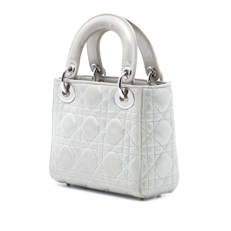 Mini Iridescent Lambskin Cannage Lady Dior - Image 2