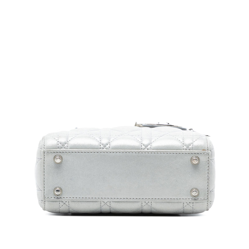 Mini Iridescent Lambskin Cannage Lady Dior - Image 3