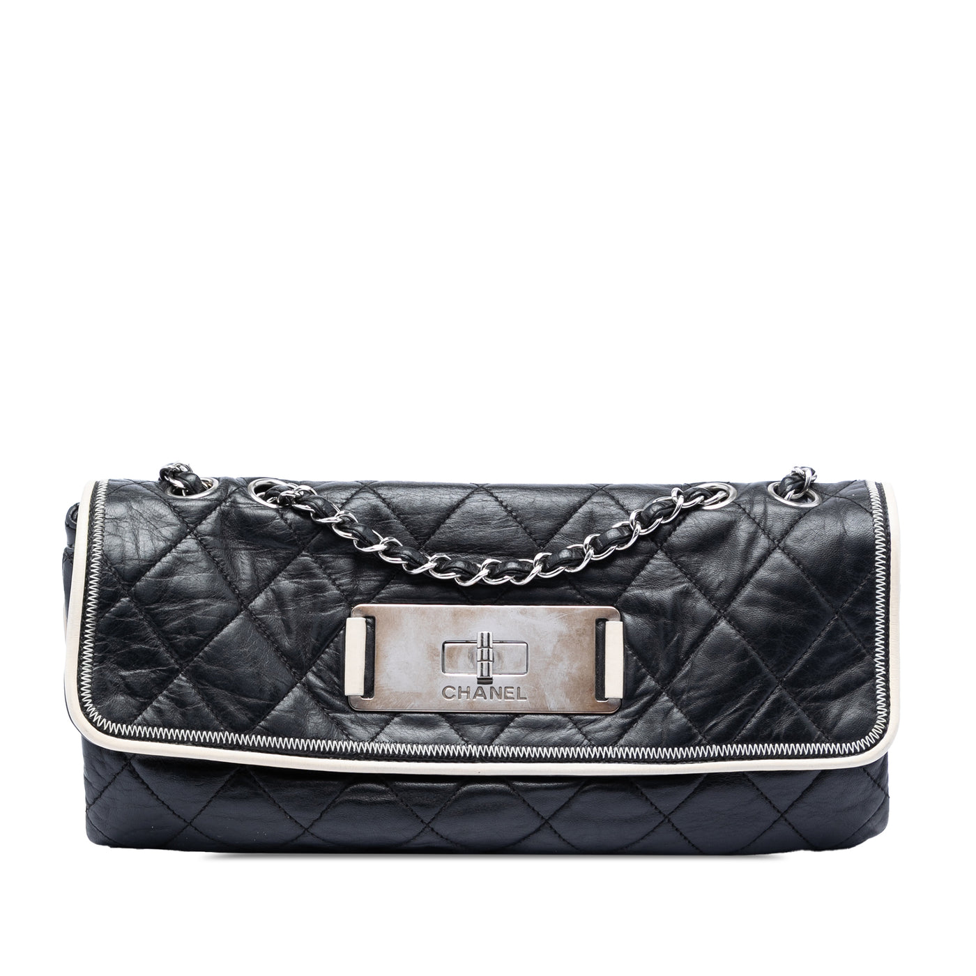 Quilted Lambskin East West Mademoiselle Flap - Image 1