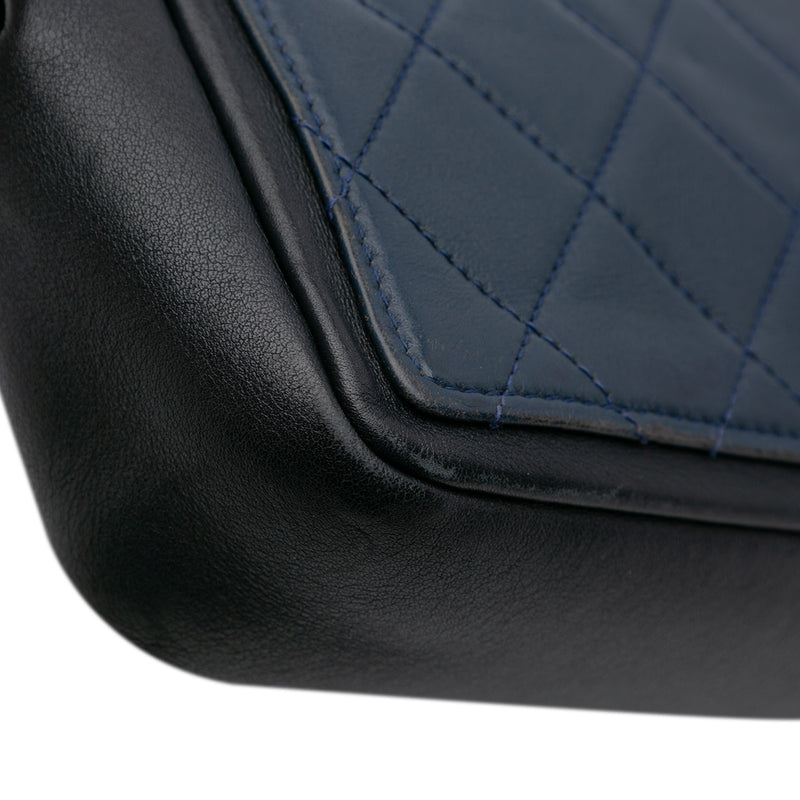 Medium Bicolor Calfskin Graphic Flap - Image 11