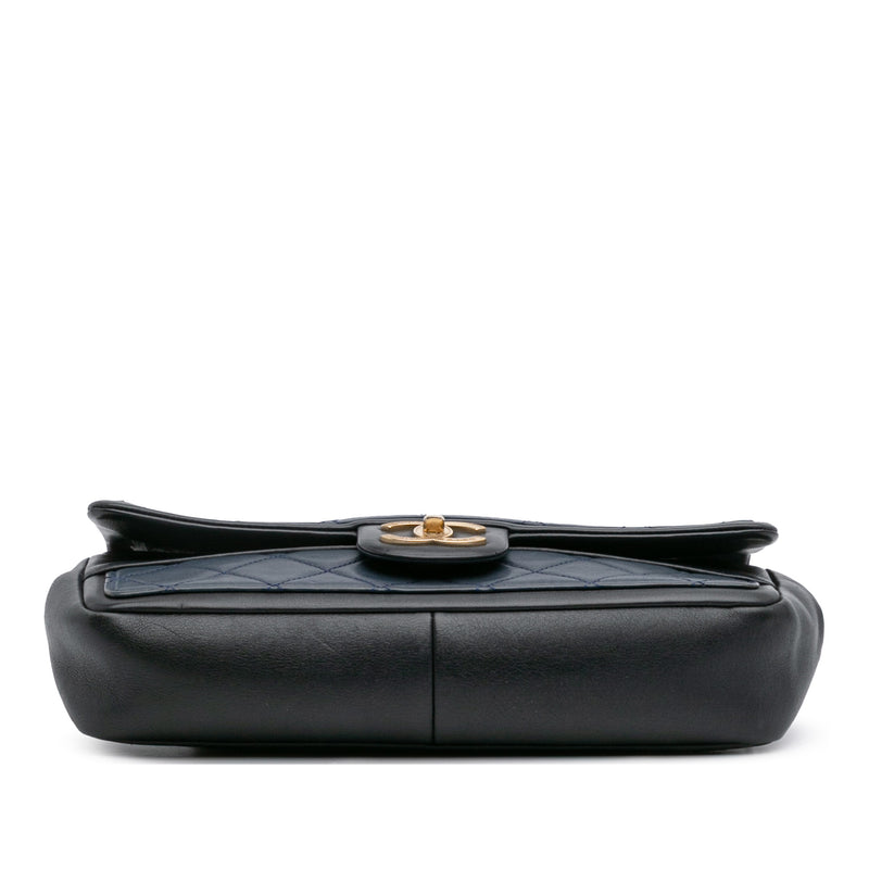 Medium Bicolor Calfskin Graphic Flap - Image 3