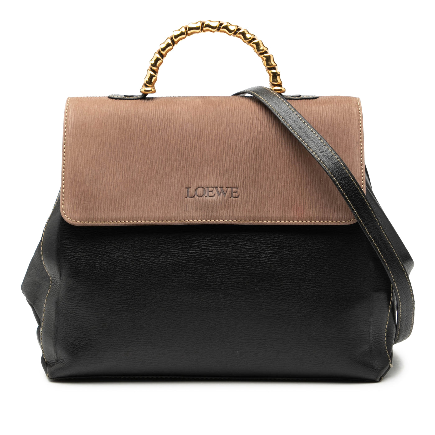 Leather Velazquez Twist Satchel - Image 1